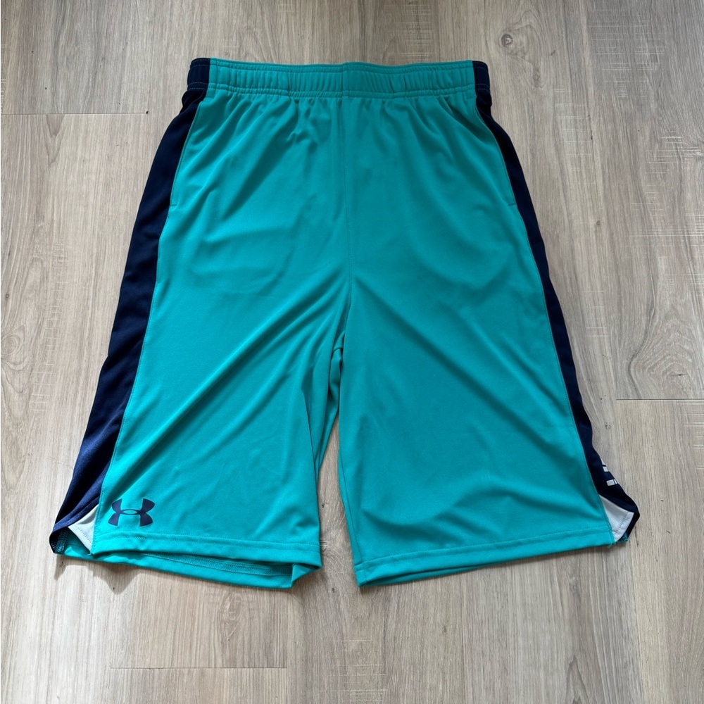 Under Armour Kids Teal and Black Shorts
